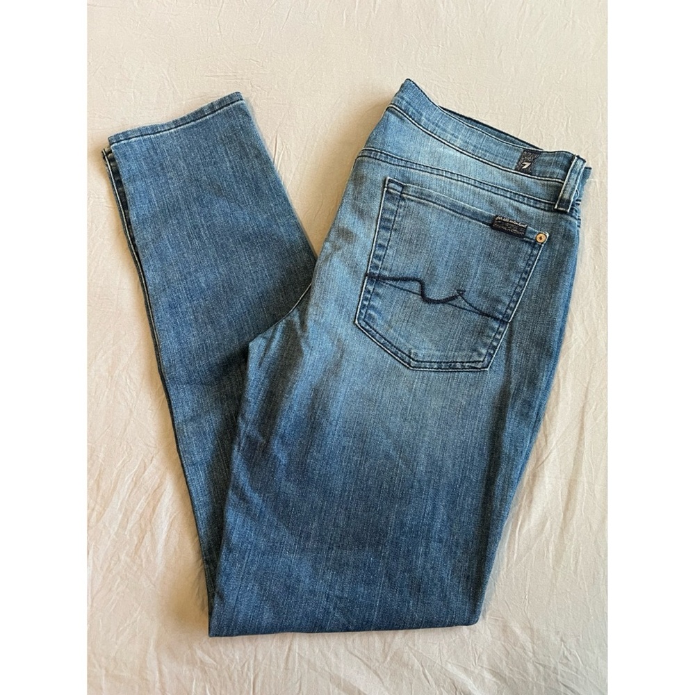 7 For All Mankind Classic Blue Skinny Jeans